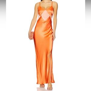 REVOLVE Orange Maxi Dress